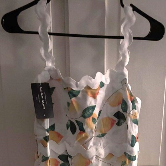 New - Lemon Print Maxi Dress – Large - Picture 2 of 2